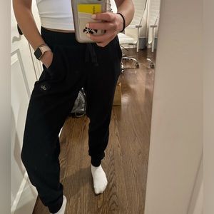 black alo yoga ribbed joggers